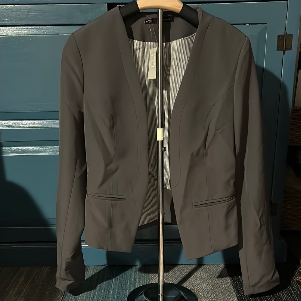 Maurices Womens XS Grey Open Blazer NWT